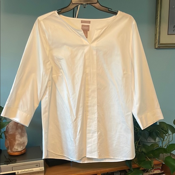 Chico's Tops - Chico’s split collar blouse